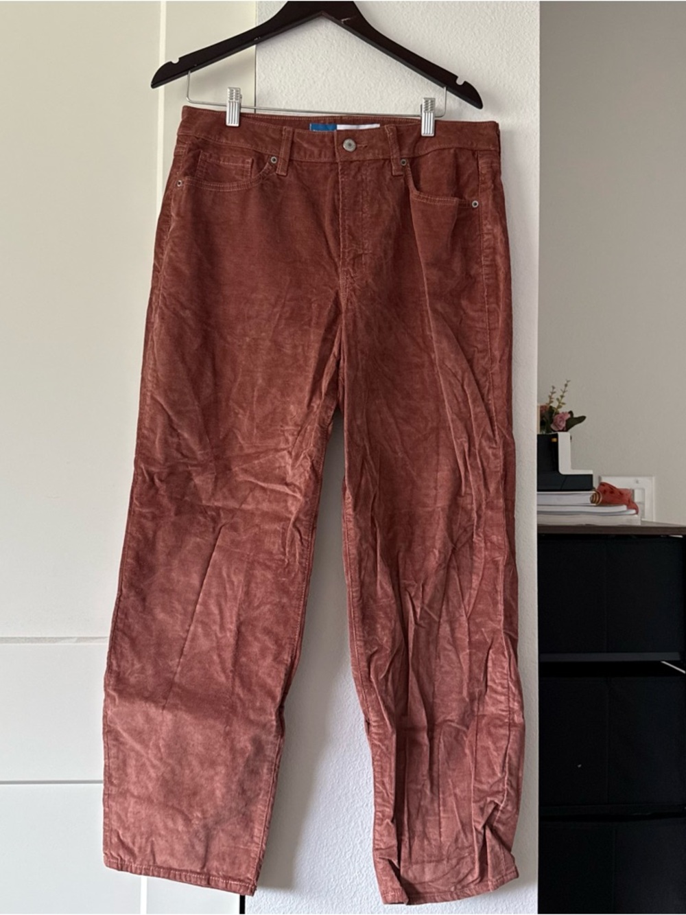Corduroy Pants in Rust Brown